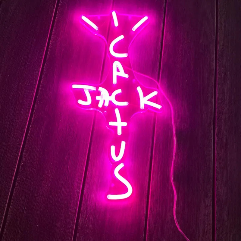 Cactus Jack LED Custom Neon Sign USB Light Room Decoration