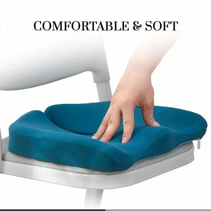 Pressure Relief Seat Cushion Back Pain Orthopedic Therapy Car Office Chair