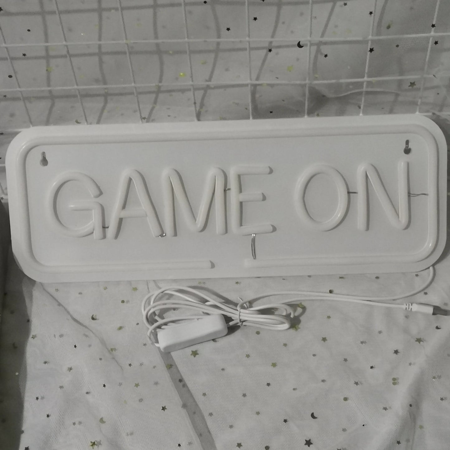 Game on Gamer LED Sign USB Powered Game Player LED Neon Sign