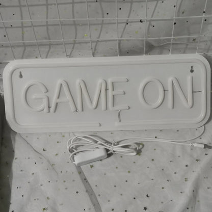 Game on Gamer LED Sign USB Powered Game Player LED Neon Sign