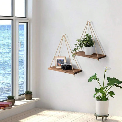 Wall decoration hanging rope flower pot