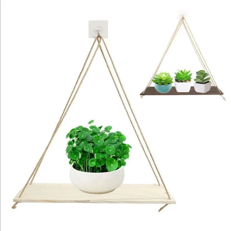 Wall decoration hanging rope flower pot